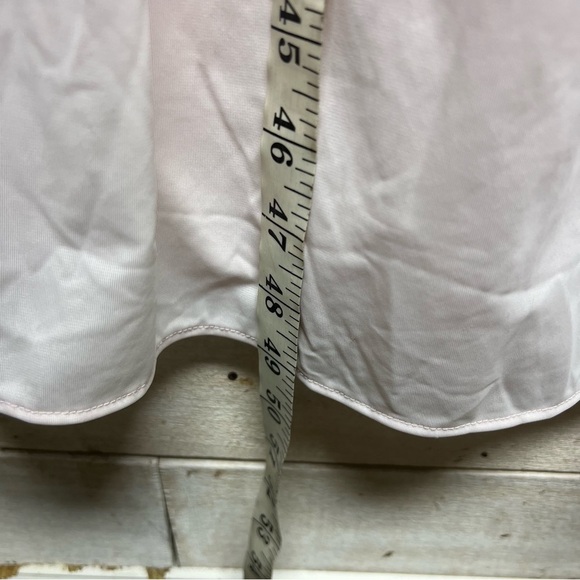 Miss Elaine Nylon Tricot Nightgown Womens Large Pink Flutter Sleeves Embroidered - Picture 11 of 11